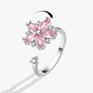 Spinning ring flower
