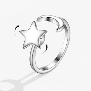 Anxiety Ring Moon Star