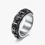 anxiety skull ring