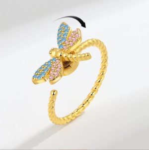 Dragonfly spinner ring